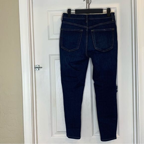 Free People Distressed Skinny Jeans Ankle Cropped Size 28 - Picture 6 of 8